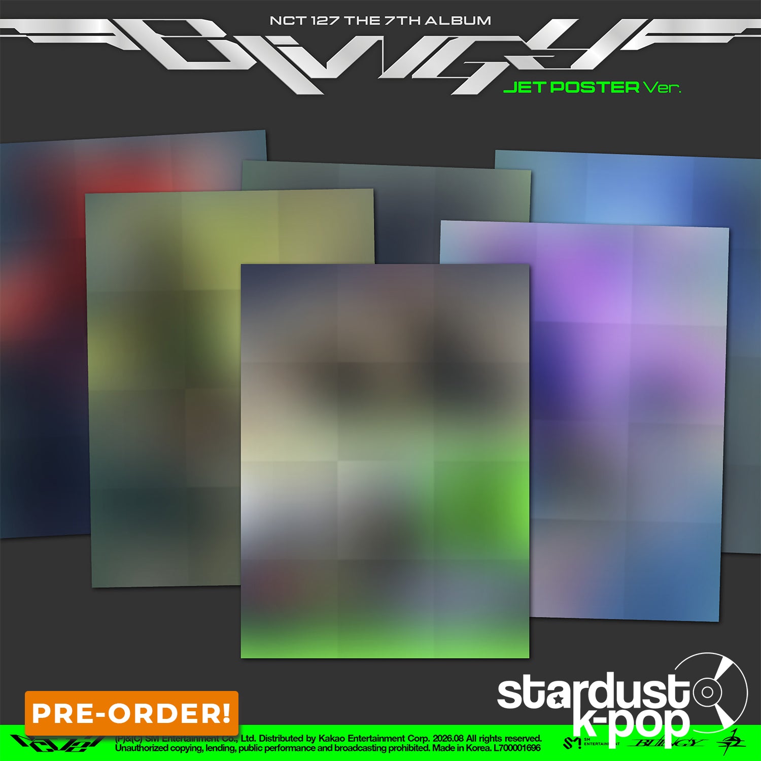 [PRE-ORDER] NCT 127 - BLINGY [7th Full Album] JET Poster Ver.