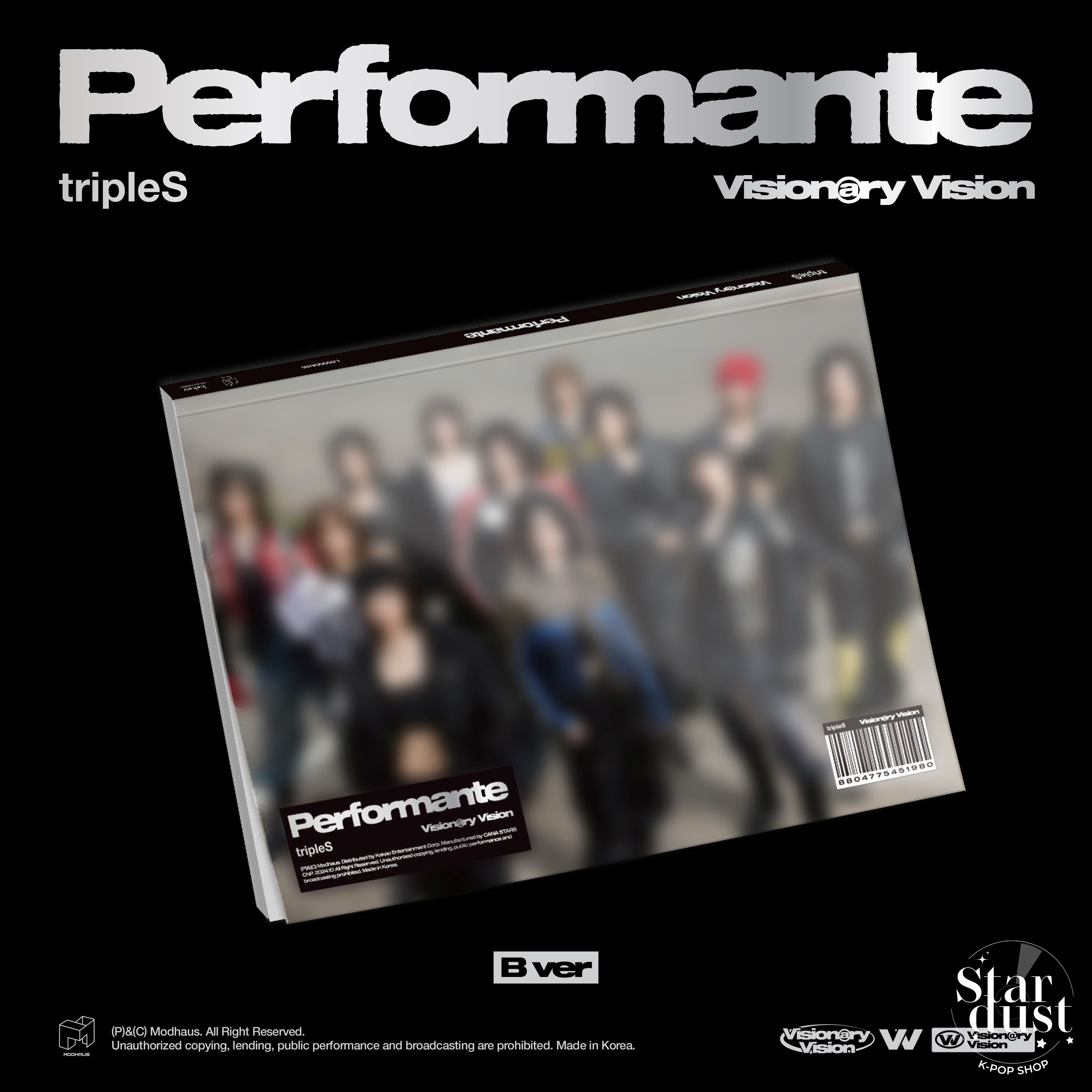 TRIPLES VISIONARY VISION - PERFORMANTE [Full Album] - Stardust K-pop Shop