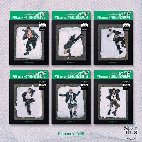 P1Harmony - DUH! [8th Mini Album] Europe POP-UP Exclusive Compact H Ver.