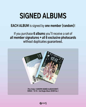 [SIGNED / LUCKY DRAW EVENT] KIIRAS - TA TA [2nd Single Album] Ever Ver.