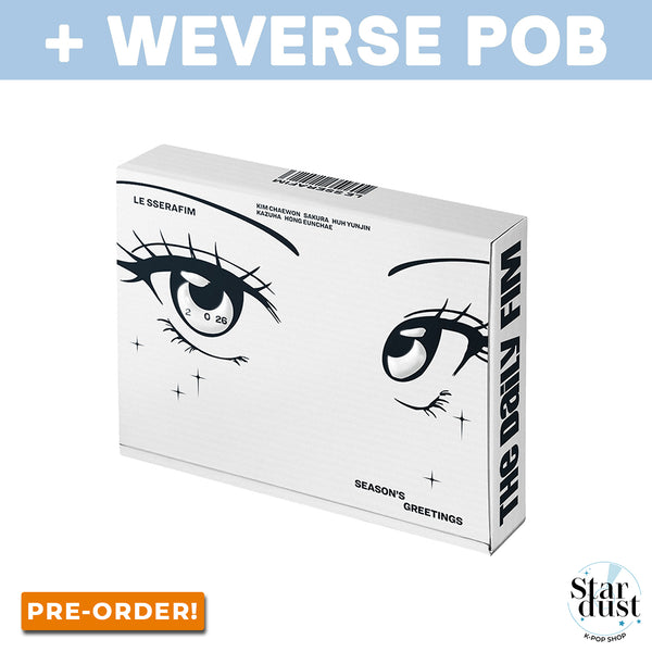 LE SSERAFIM - 2026 SEASON'S GREETINGS + WEVERSE POB - Stardust K-Pop Shop