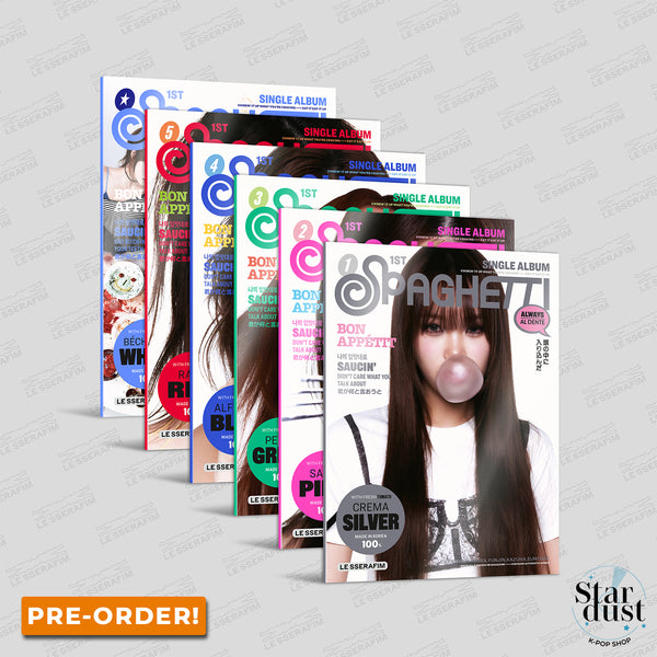 LE SSERAFIM - SPAGHETTI [1st Single Album] Compact Ver - Stardust K-Pop Shop
