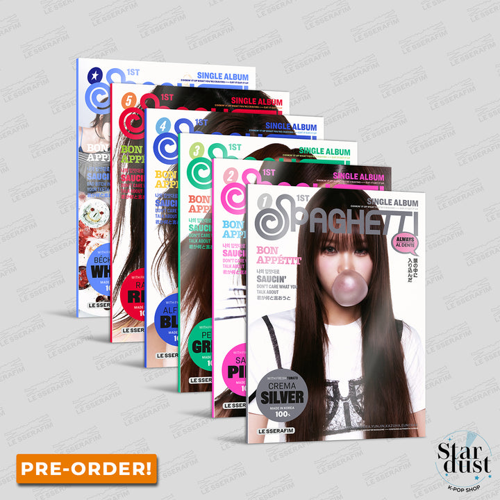 LE SSERAFIM - SPAGHETTI [1st Single Album] Compact Ver - Stardust K-Pop Shop