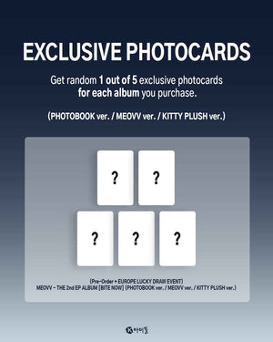 [LUCKY DRAW EVENT] MEOVV - BITE NOW [2nd Mini Album] Kitty Plush Ver.