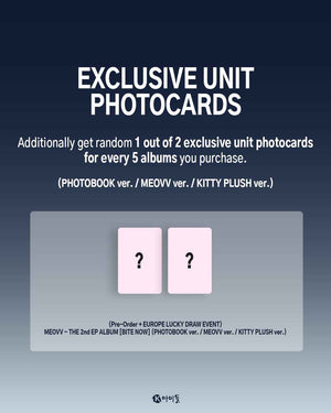 [LUCKY DRAW EVENT] MEOVV - BITE NOW [2nd Mini Album] Kitty Plush Ver.