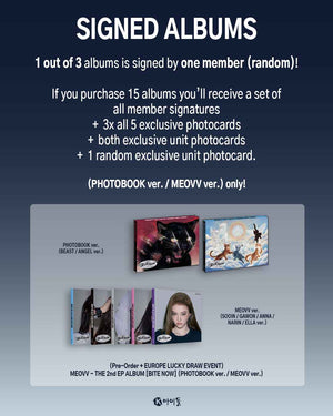 [SIGNED / LUCKY DRAW EVENT] MEOVV - BITE NOW [2nd Mini Album] Photobook Ver.