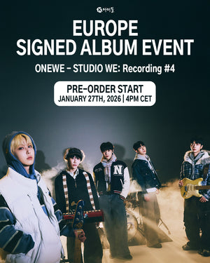 [EU SIGNED ALBUM EVENT] ONEWE - STUDIO WE: Recording #4 - Stardust K-Pop Shop