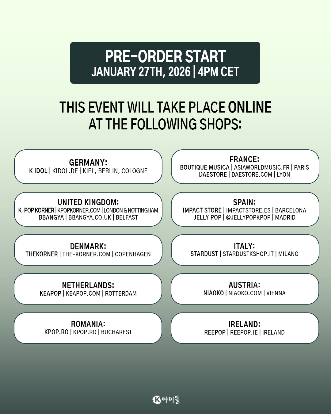 [EU SIGNED ALBUM EVENT] ONEWE - STUDIO WE: Recording #4 - Stardust K-Pop Shop