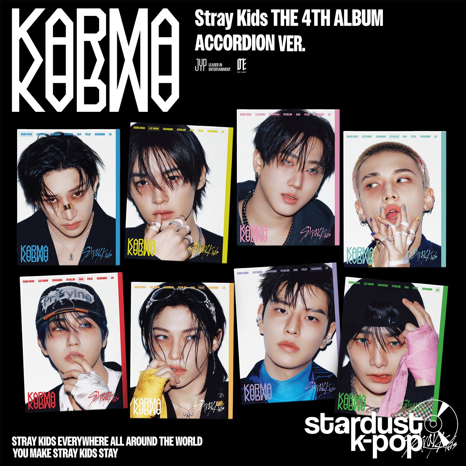 STRAY KIDS - KARMA - 4TH FULL ALBUM - ACCORDION - STARDUST K-POP SHOP