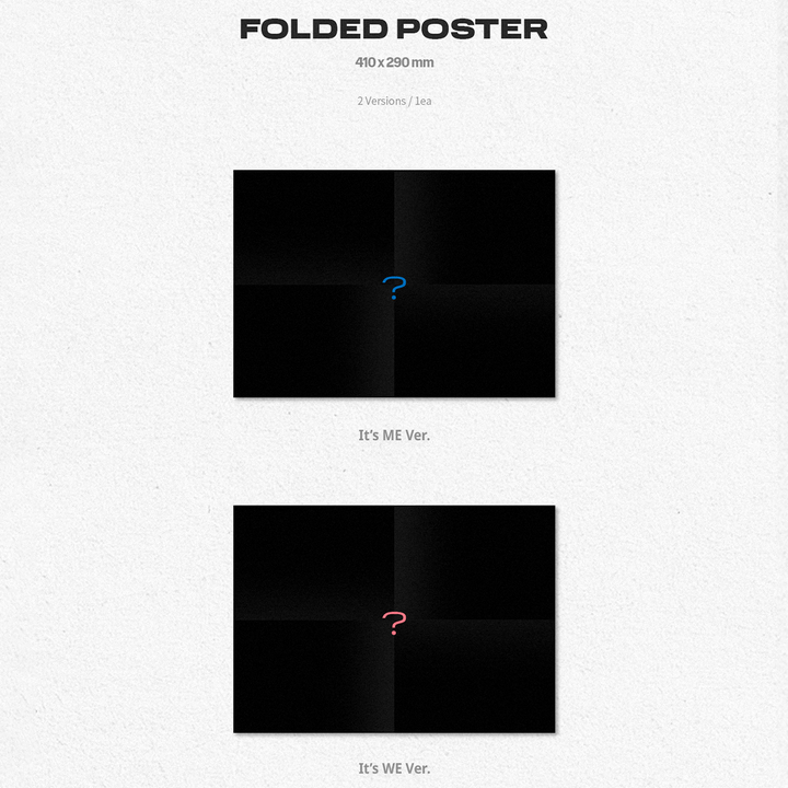 Tempest 1st Mini Album It's Me, It's We folded poster