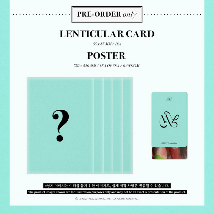 (G)I-DLE Miyeon My 1st Mini Album pre-order benefit lenticular card, poster