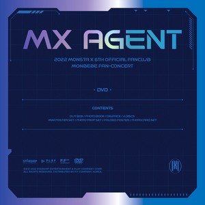 MONSTA X - 2022 MONSTA X 6TH OFFICIAL FANCLUB MONBEBE FAN-CONCERT [MX AGENT] DVD Ver. - Stardust K-pop Shop