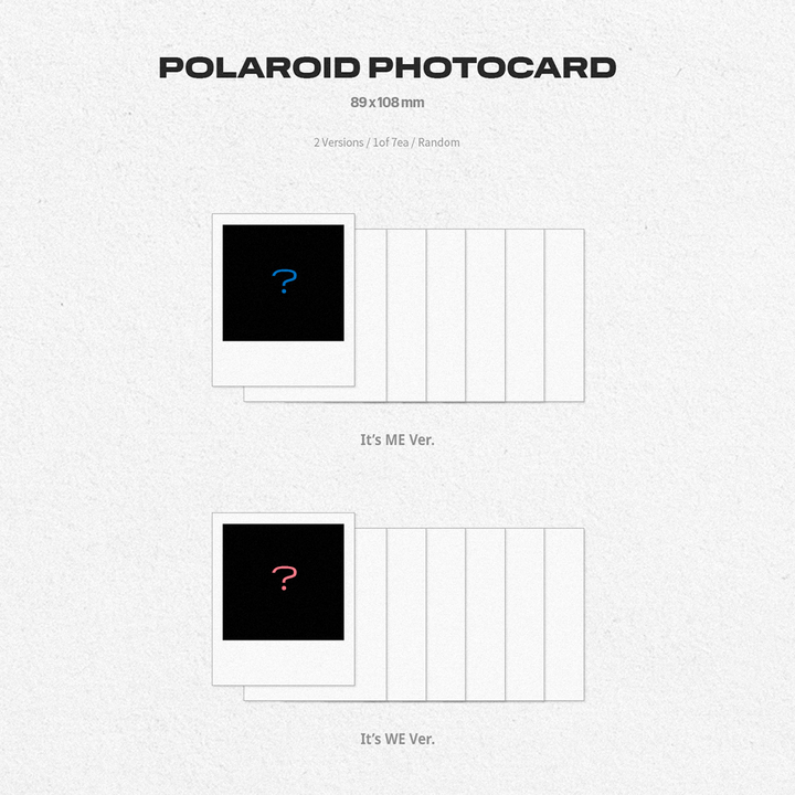 Tempest 1st Mini Album It's Me, It's We polaroid photocard