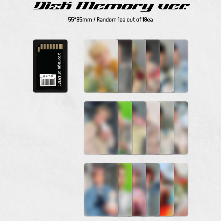 ONF Storage of ONF photocard disk memory version