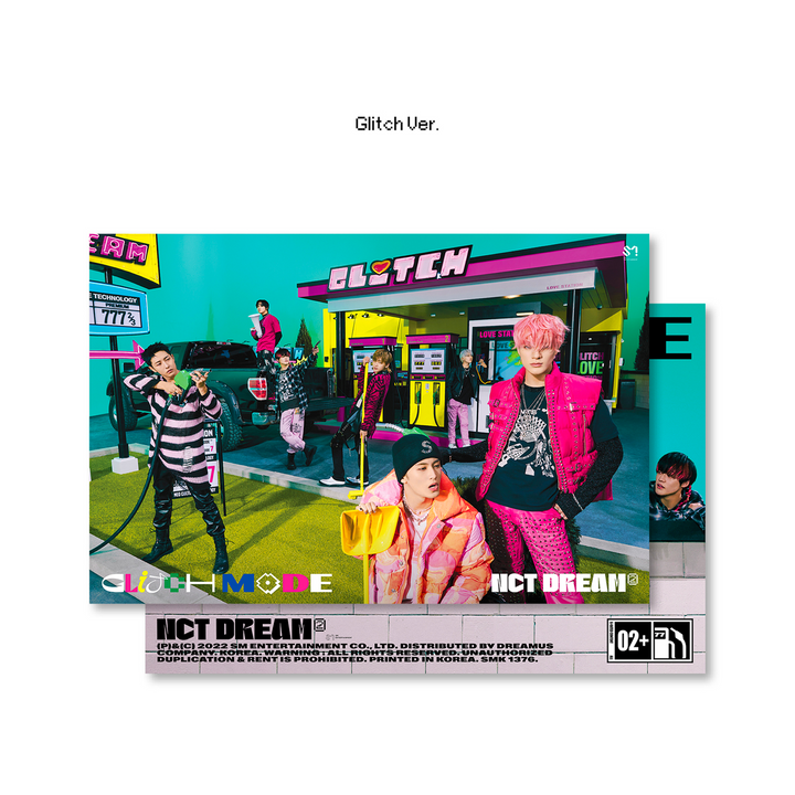 NCT Dream Glitch Mode 2nd Full Album Scratch version, Glitch version poster