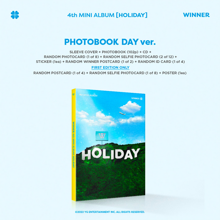 Winner Holiday 4th Mini Album Day version cover