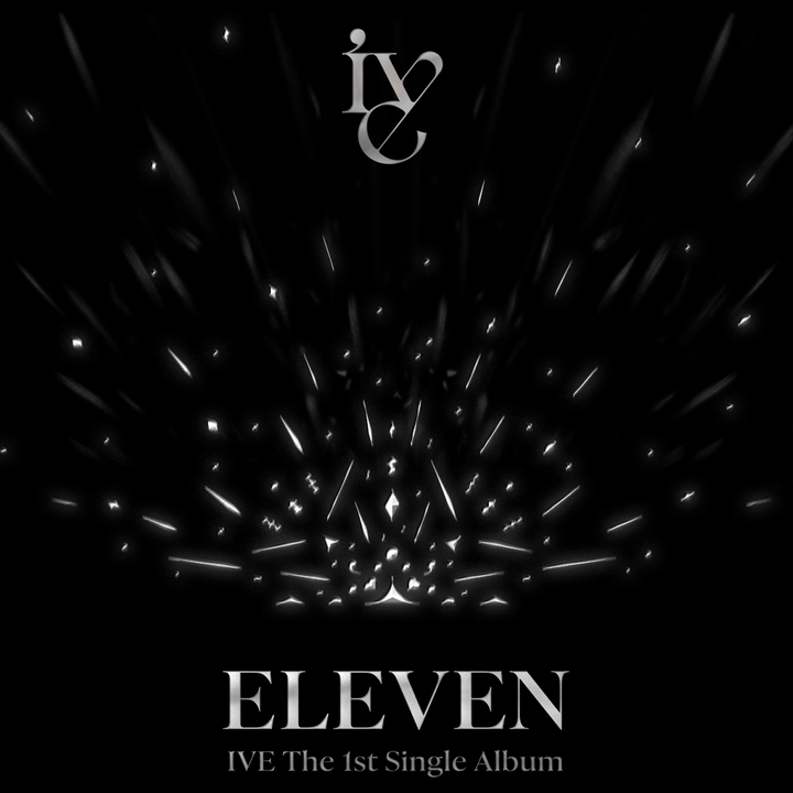 Immagine di anteprima dell'album delle IVE, ELEVEN, che mostra il logo delle IVE e dell'album