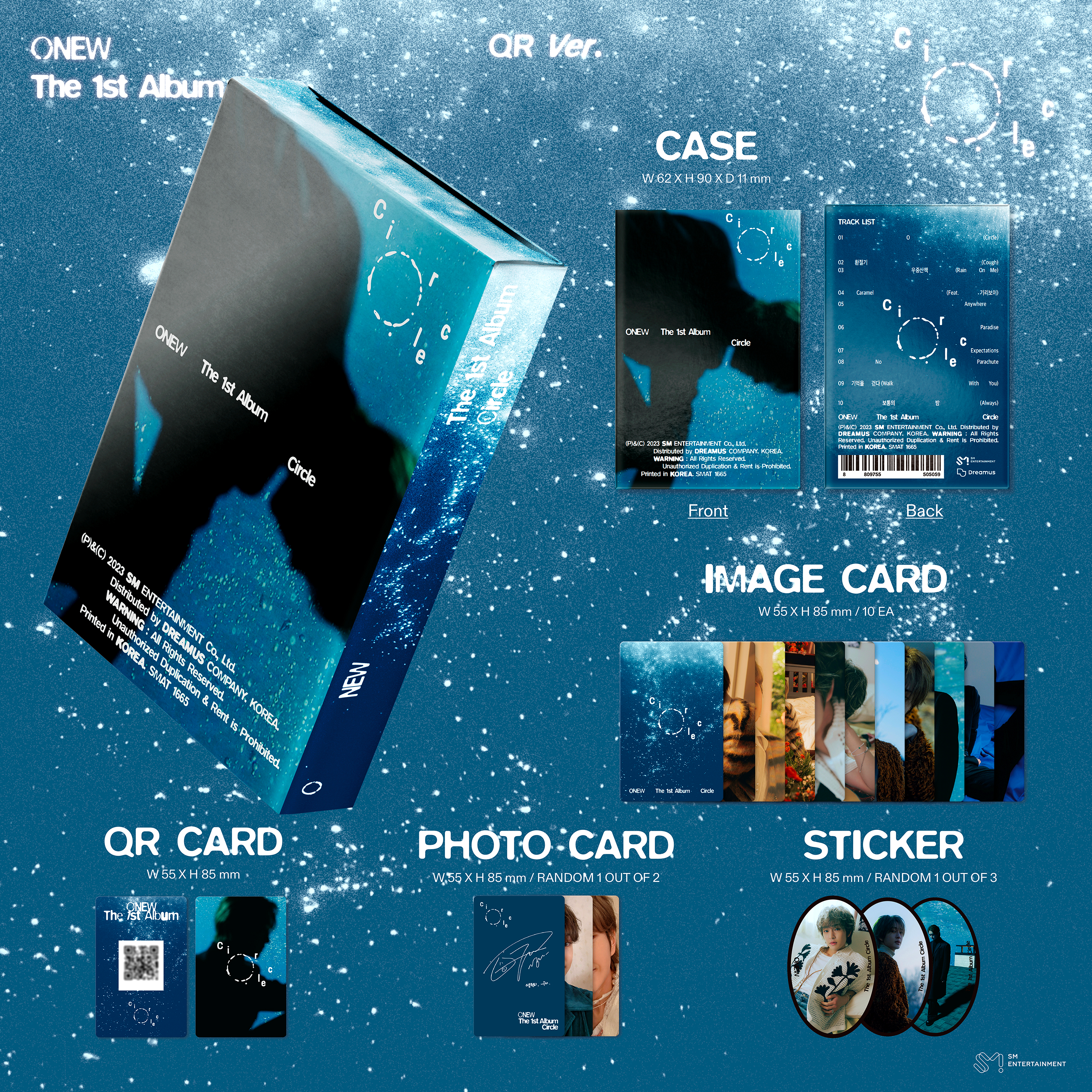 ONEW - CIRCLE [1st Full Album] QR Ver. / Smart Album - Stardust K-pop Shop