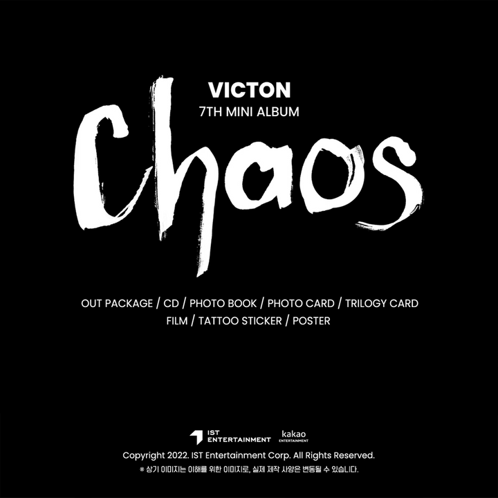 Victon Chaos 7th Mini Album Fate version, Control version