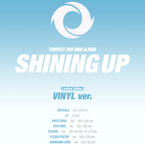 TEMPEST - SHINING UP [2nd Mini Album] Vinyl / LP Ver. - Stardust K-pop Shop
