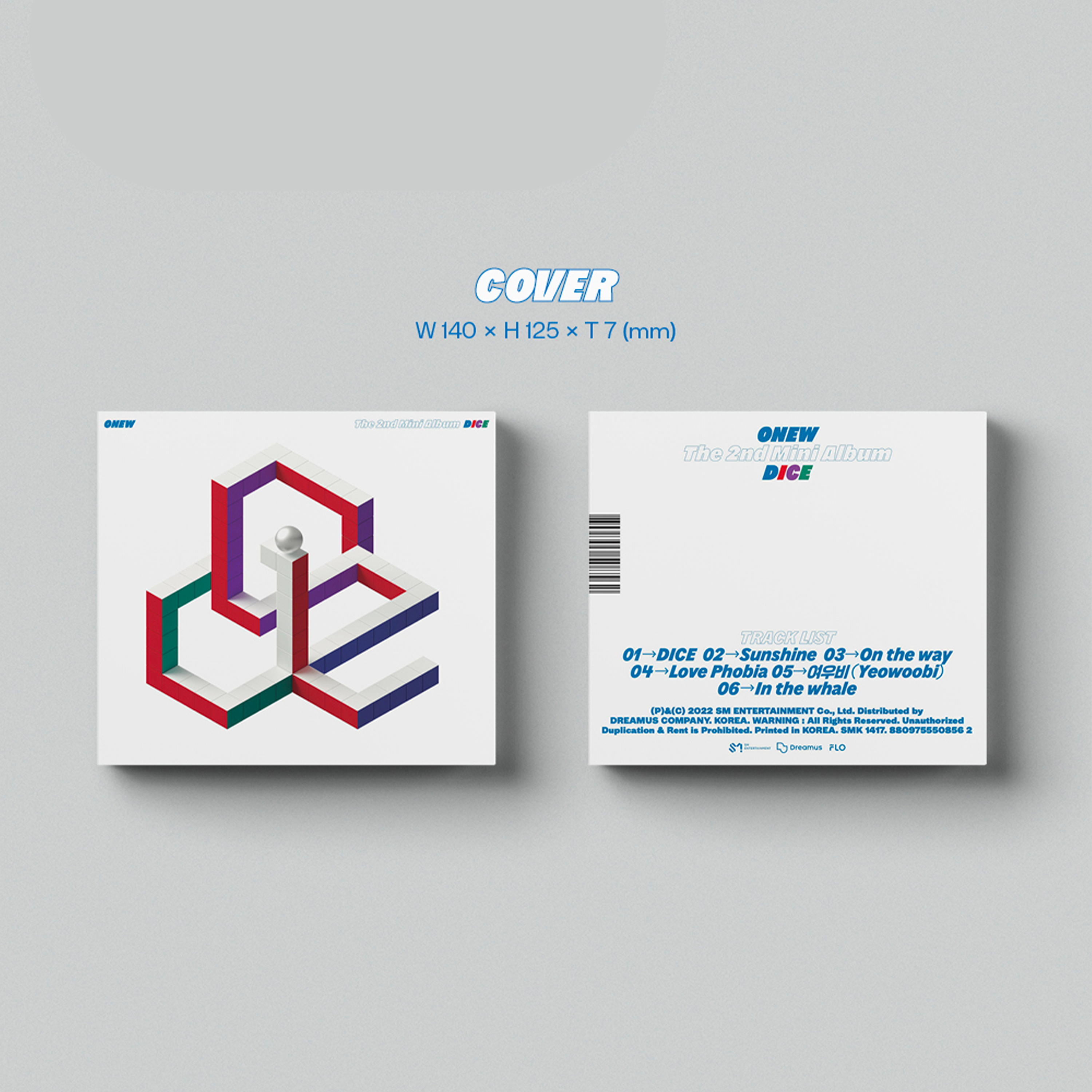 Onew Dice 2nd Mini Album Digipack Version cover
