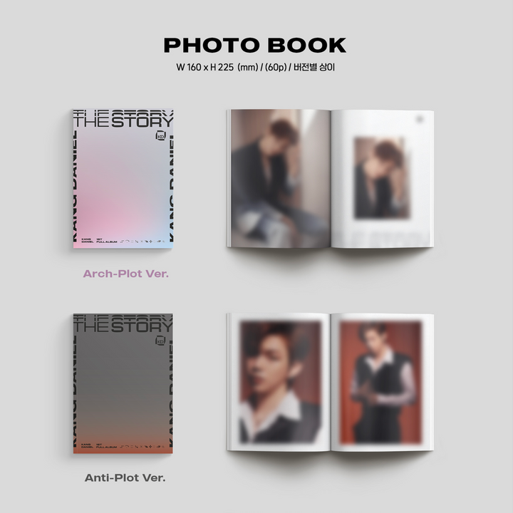 Kang Daniel The Story 1st Full Album Arch-Plot version, Anti-Plot version, Non-Plot version photobook