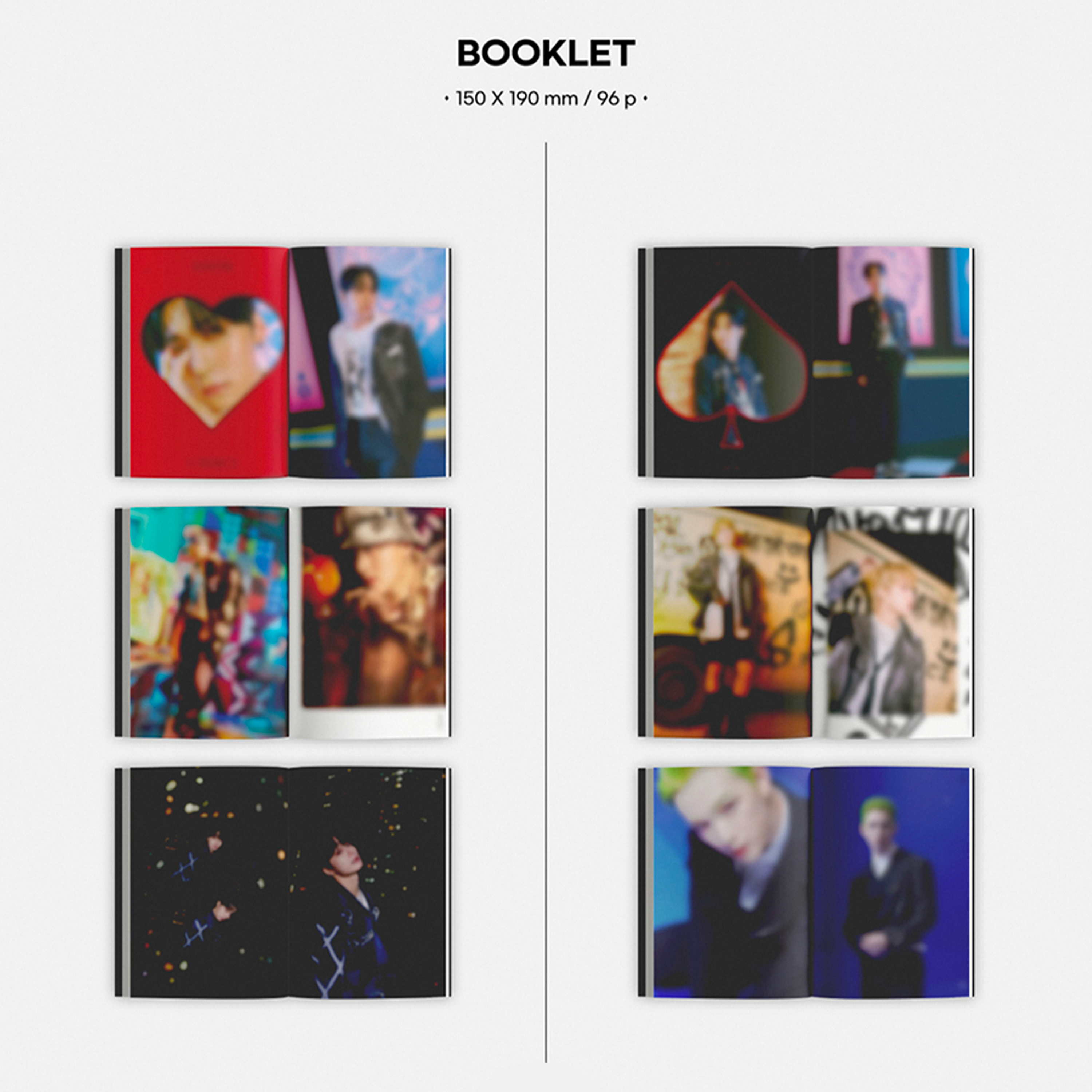 Oneus Trickster 7th Mini Album Joker version, Poker version booklet
