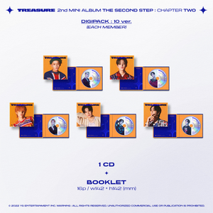 TREASURE - THE SECOND STEP: CHAPTER TWO [2nd Mini Album] Digipack Ver. - Stardust K-pop Shop