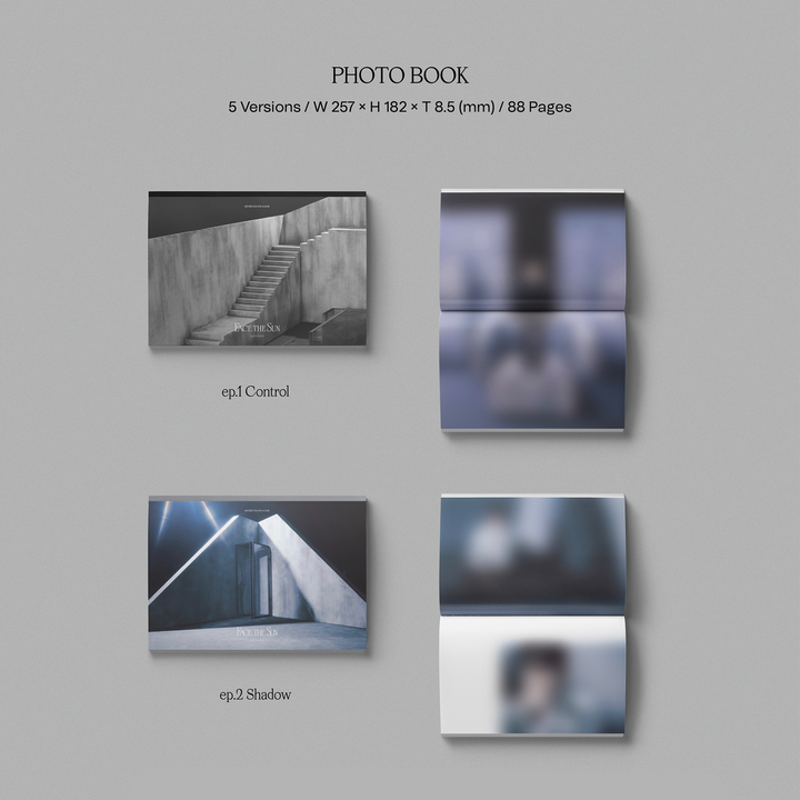 Seventeen Face The Sun 4th Album Control version, Shadow version, Ray version, Path version, Pioneer version photobook