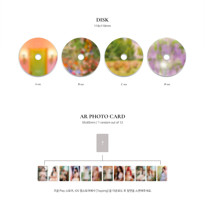 Loona Flip That Summer Special Mini Album A version, B version, C version, D version disk, ar photocard