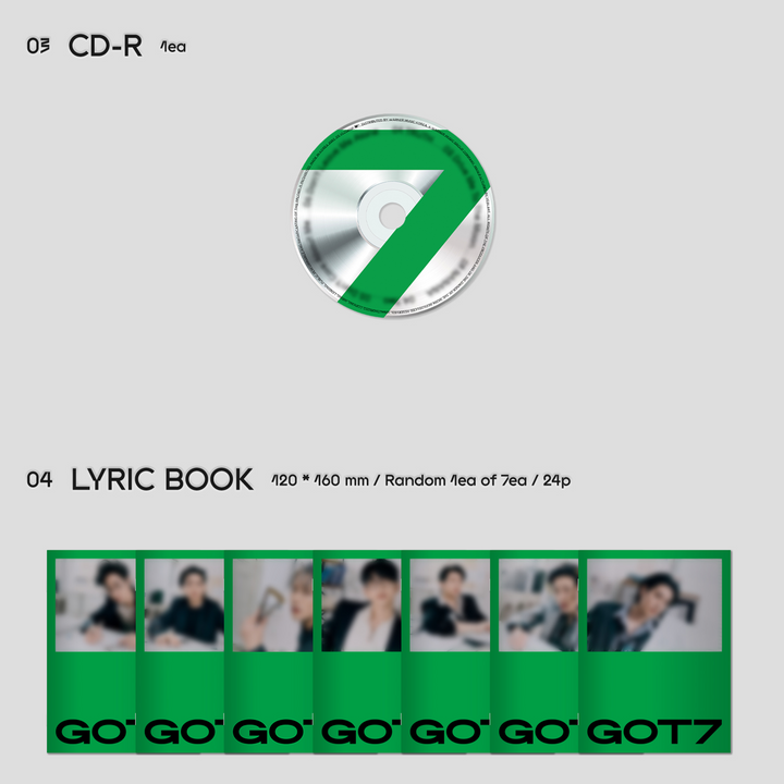 GOT7 CD-R, lyric book