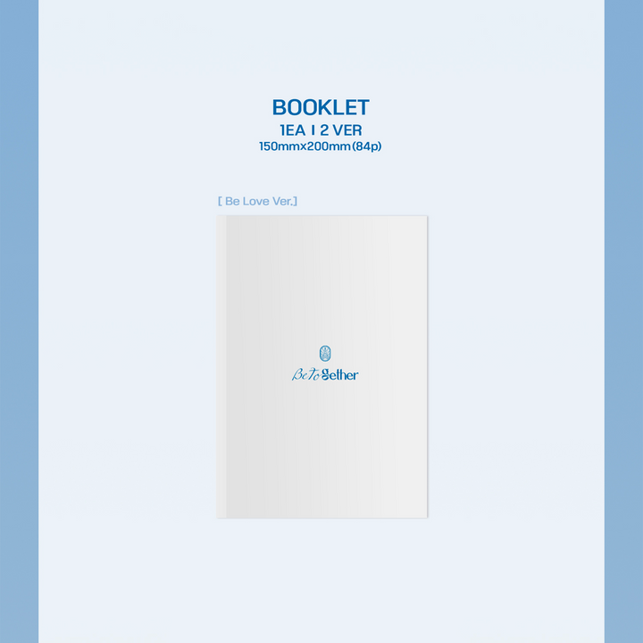 BTOB Be Together 3rd full album Be Love ver, Be Blue ver booklet
