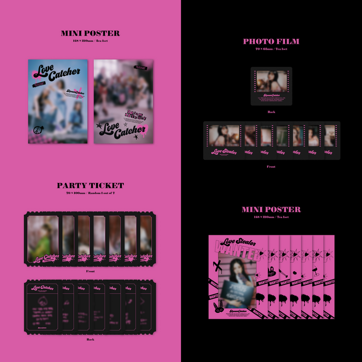Dreamcatcher Concept book Love Catcher version, Love Stealer version mini poster, party ticket, photo film