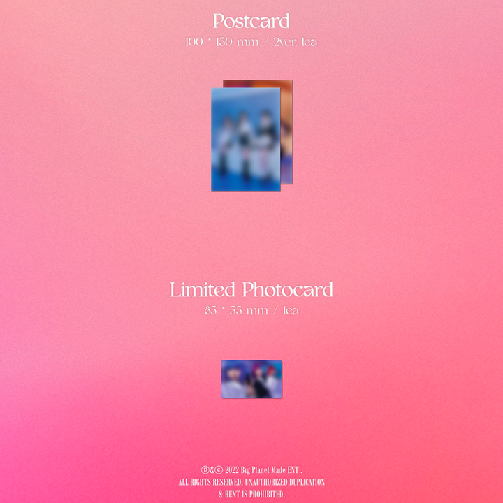 Viviz Beam of Prism 1st Mini Album To ver, Stand ver postcard, limited photocard