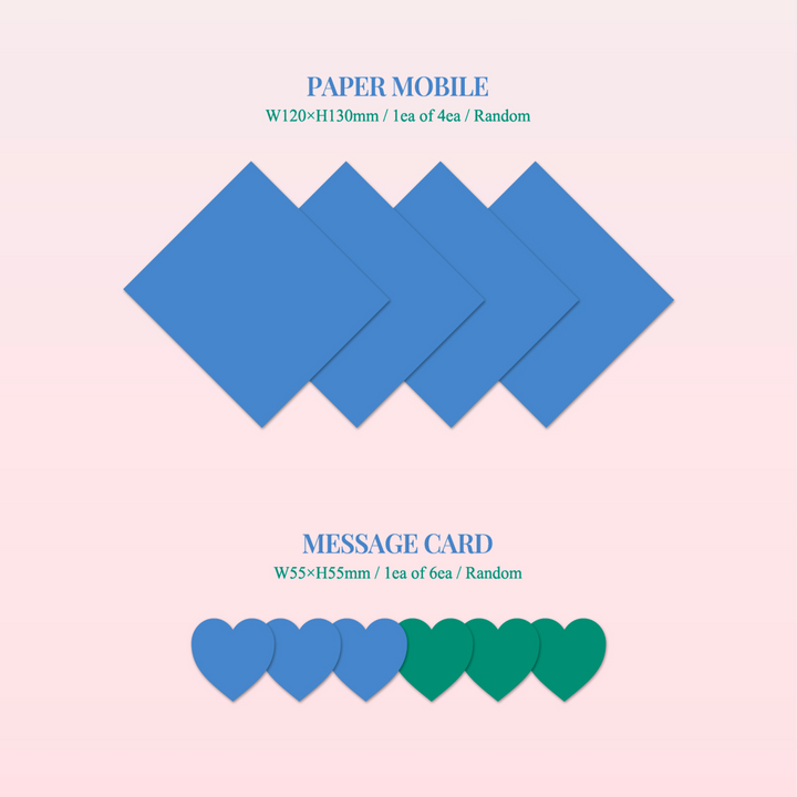 Viviz Summer Vibe 2nd Mini Album F version, R version paper mobile, message card