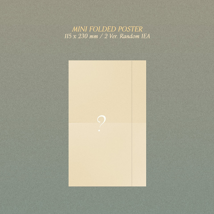 Kihyun Voyager 1st Single Album Jewel Case version mini folded poster