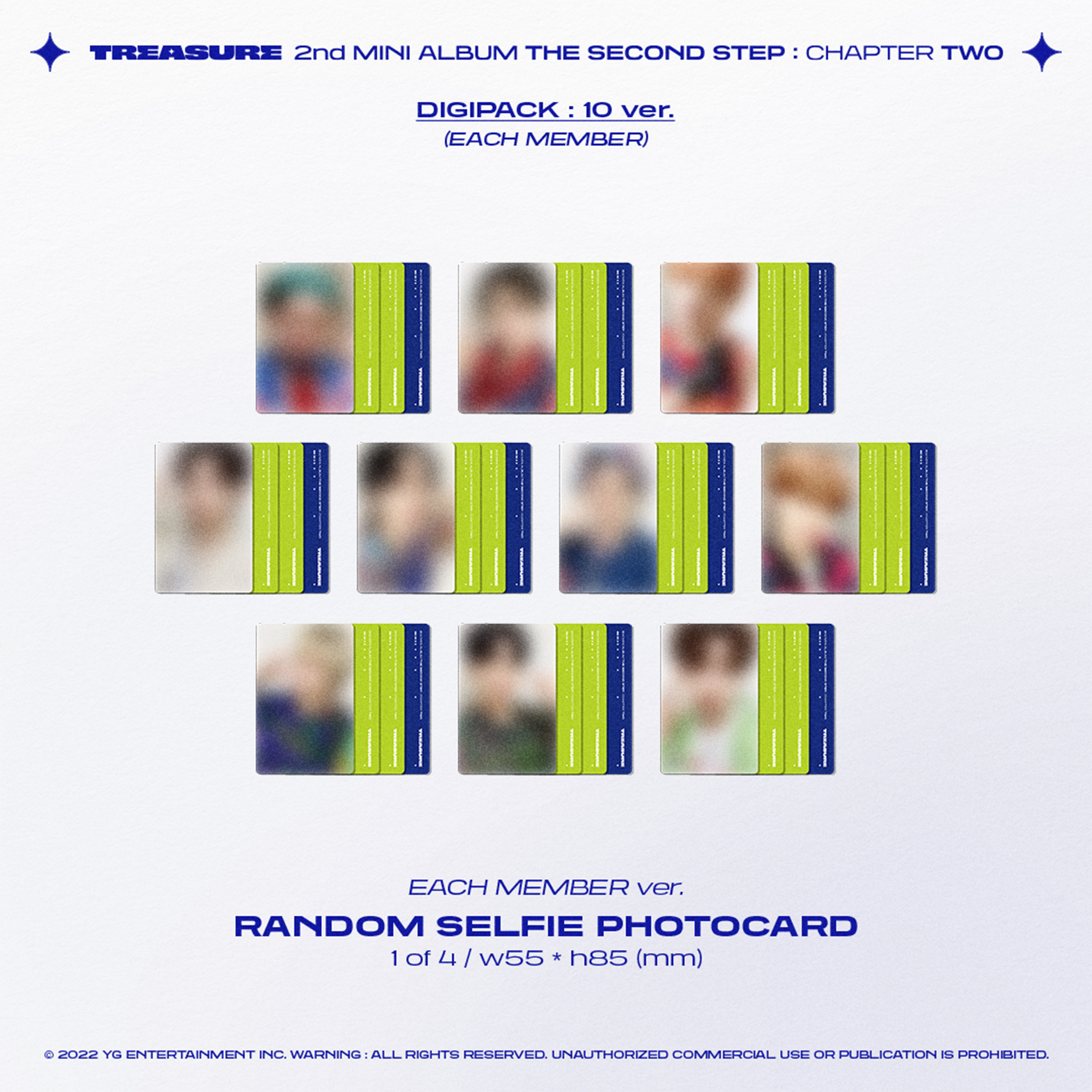 TREASURE - THE SECOND STEP: CHAPTER TWO [2nd Mini Album] Digipack Ver. - Stardust K-pop Shop