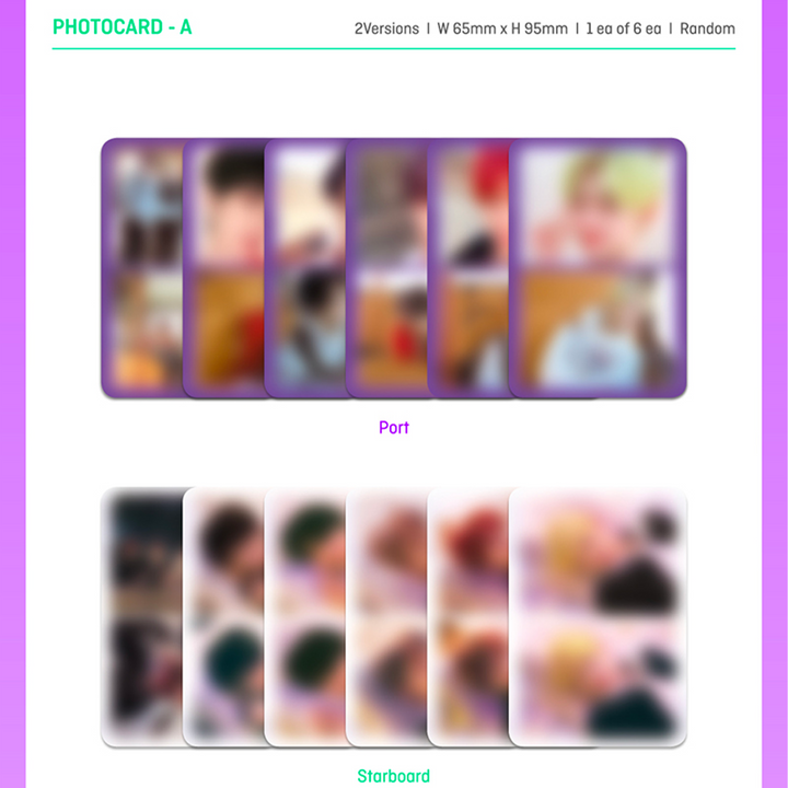 TXT The Dream Chapter: Eternity 2nd Mini Album Port version, Starboard version photocard A