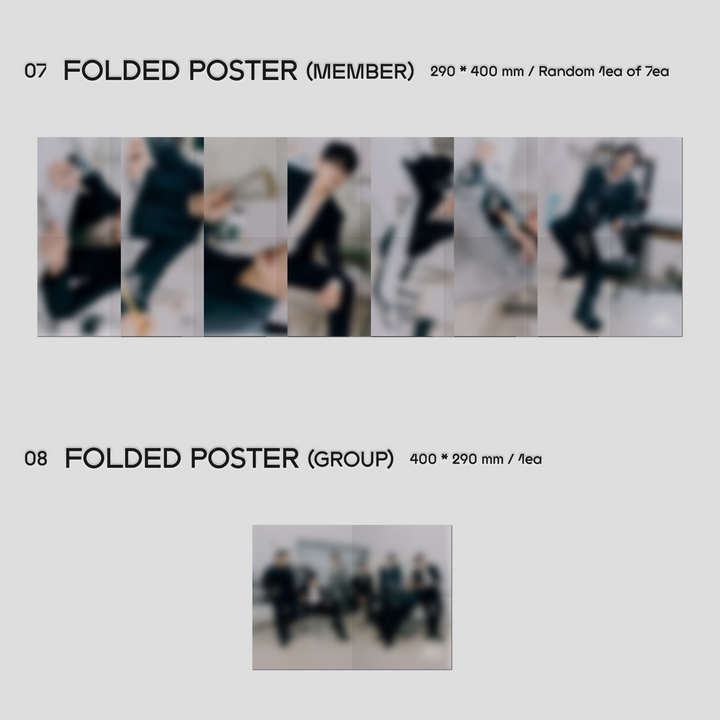 GOT7 folded poster member, folded poster