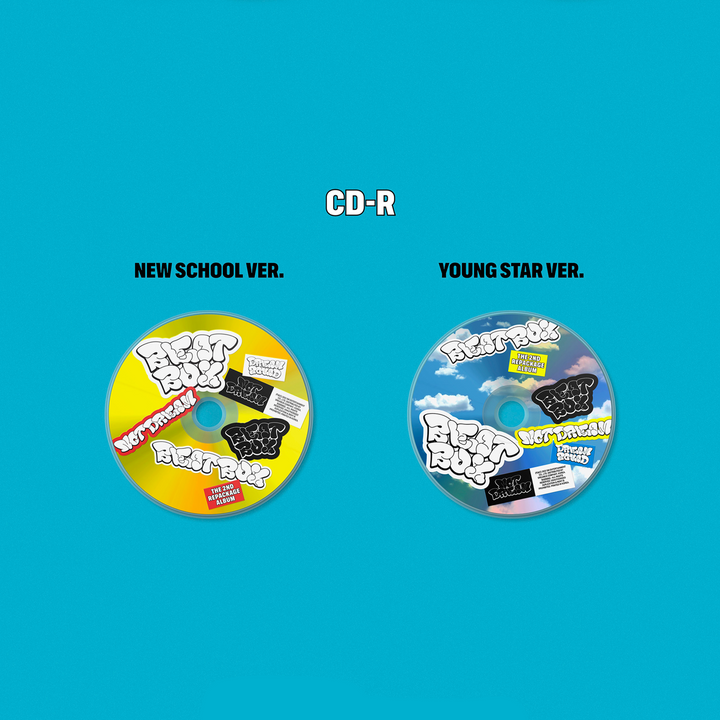 NCT Dream Beatbox 2nd Full Album Repackage New School version, Young Star version CD-R
