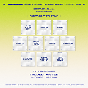 TREASURE - THE SECOND STEP: CHAPTER TWO [2nd Mini Album] Digipack Ver. - Stardust K-pop Shop
