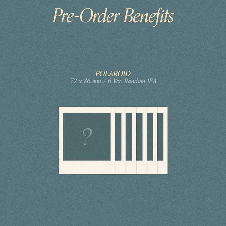 Kihyun Voyager 1st Single Album Voyager version, Somewhere version, The 1st Journey version pre-order benefits polaroid