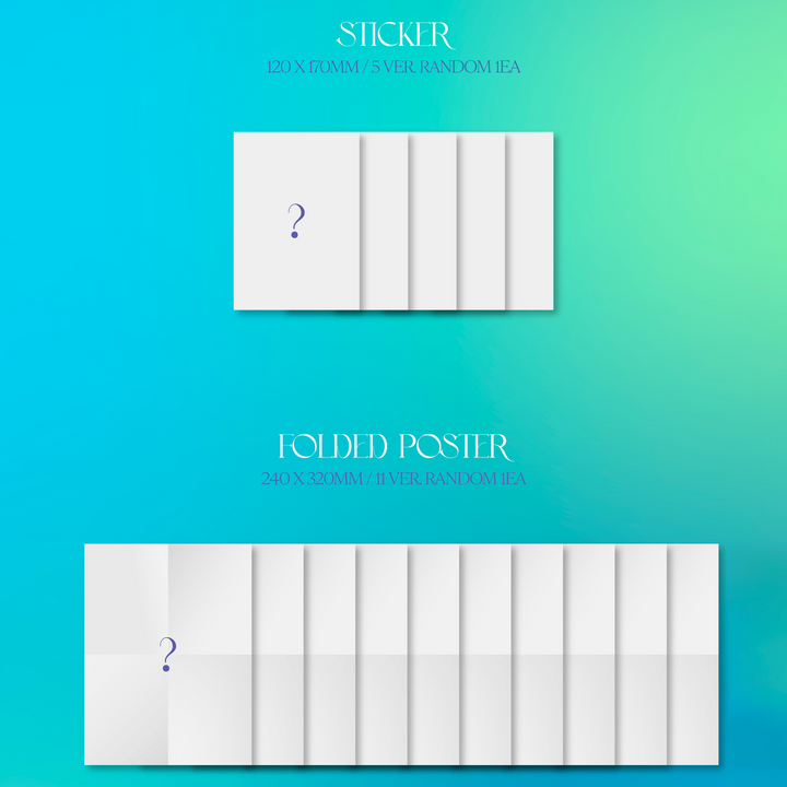 WJSN Cosmic Girls Sequence Special Single Album Scene version, Take 1 version, Take 2 version pre-order benefit sticker, folded poster