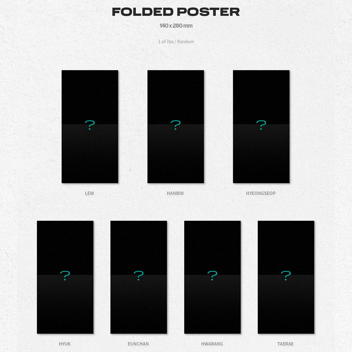 Tempest It's Me, It's We 1st Mini Album digipack folded poster