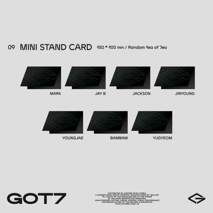 GOT7 mini stand card