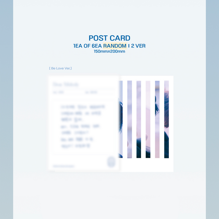 BTOB Be Together 3rd full album Be Love ver, Be Blue ver postcard