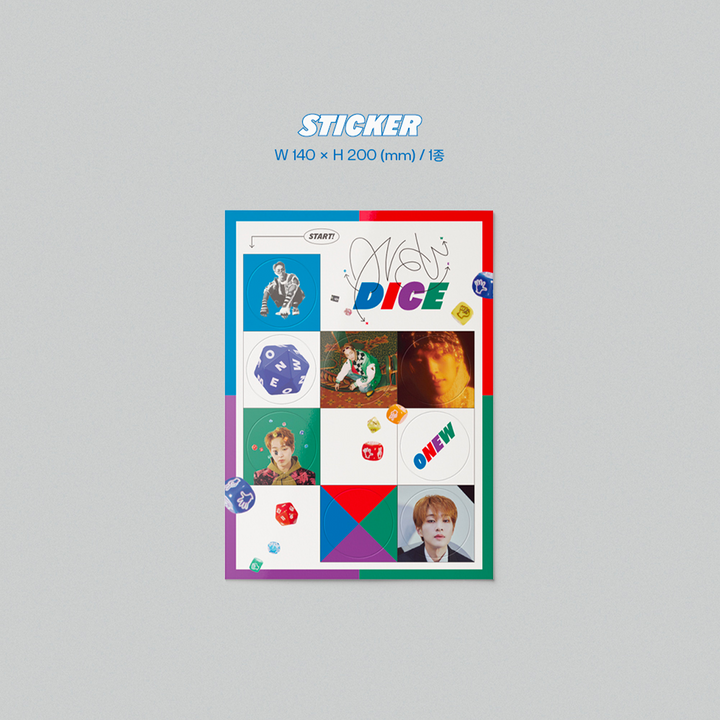 Onew Dice 2nd Mini Album Rolling Version, Dice Version sticker