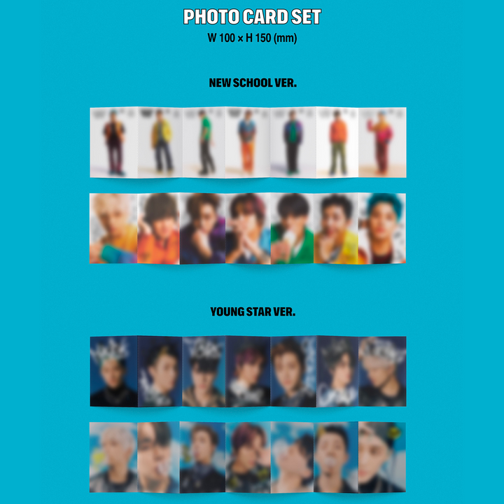 NCT Dream Beatbox 2nd Full Album Repackage New School version, Young Star version photocard set