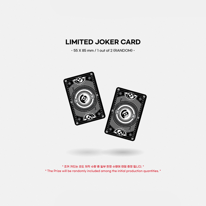 Oneus Trickster 7th Mini Album Joker version, Poker version limited joker card