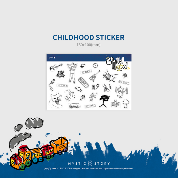 Lucy Childhood 1st Full Album childhood sticker
